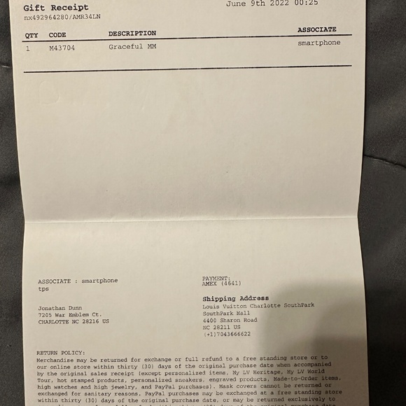 Authentic LV Graceful MM - Picture 16 of 16